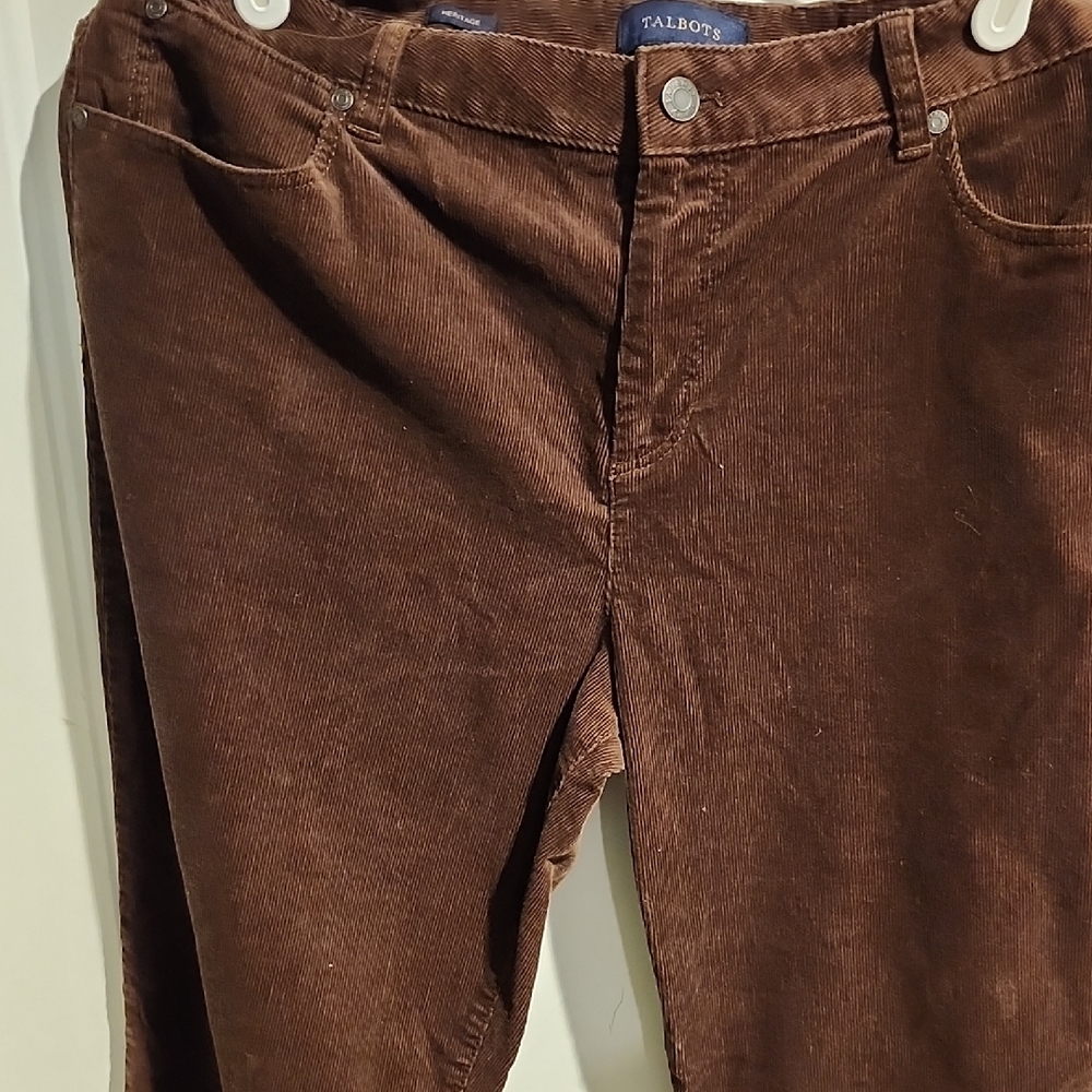 Talbots Rich Brown Corduroy Trousers